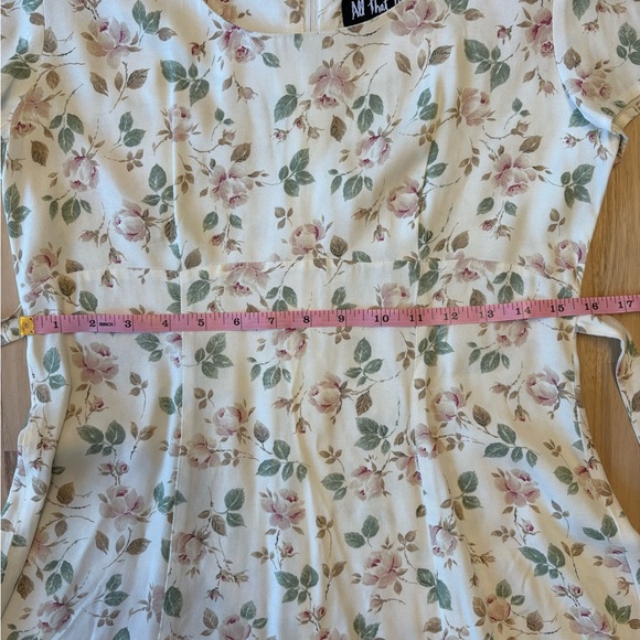 Vintage 1990s All that Jazz White Floral Mini Dress - Picture 12 of 14